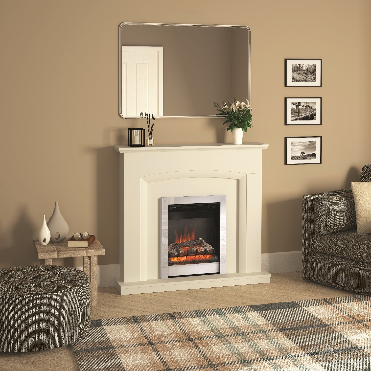Read more about Be modern 16 chrome inset electric fire athena